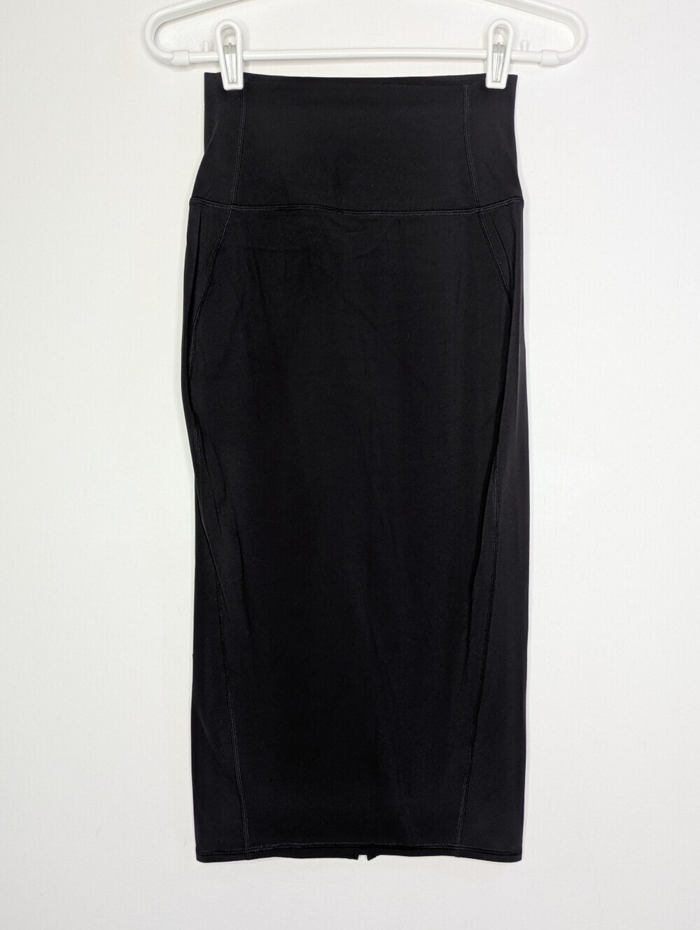 Lululemon Black Nulu Slim Fit High Rise Midi Skirt 4